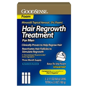 Піна міноксидил 5% Minoxidil GoodSense 3x60мл