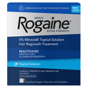 Лосьон Rogaine Регейн миноксидил 5% упаковка 3 флакона с дозатором