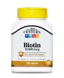 Вітаміни 21st Century Biotin Біотин 120 таблеток 10 000мкг (10мг)