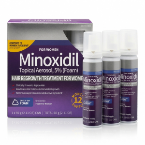 Піна жіноча міноксидил 5% Кіркланд Minoxidil Kirkland 3x60мл